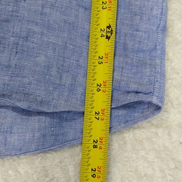 Untuckit Men's Linen Button Shirt Short Sleeve Size XL Tall - Picture 9 of 10